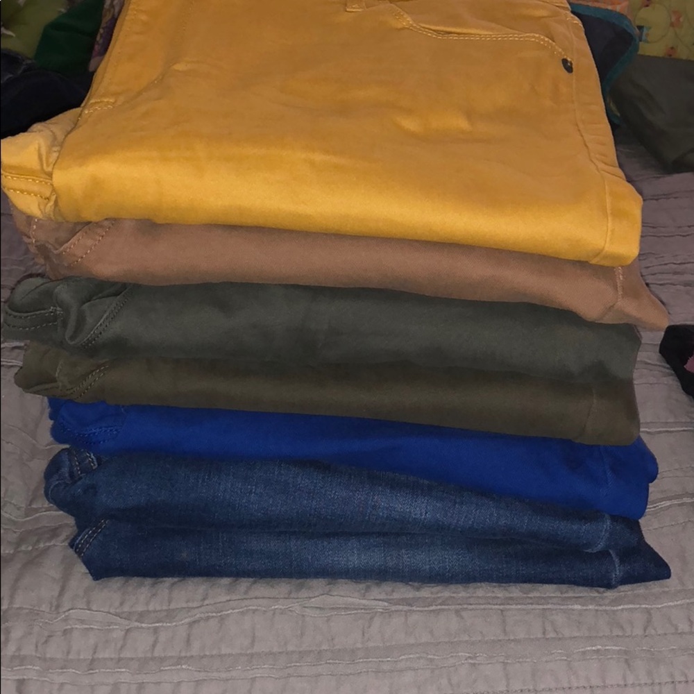 13 pairs of Old Navy Rockstar Jeans